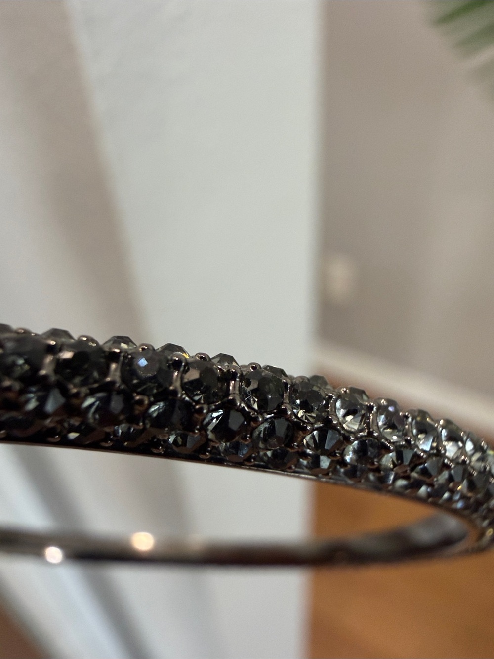 Black Crystal Pavé Bangle Bracelet -JUICY COUTURE